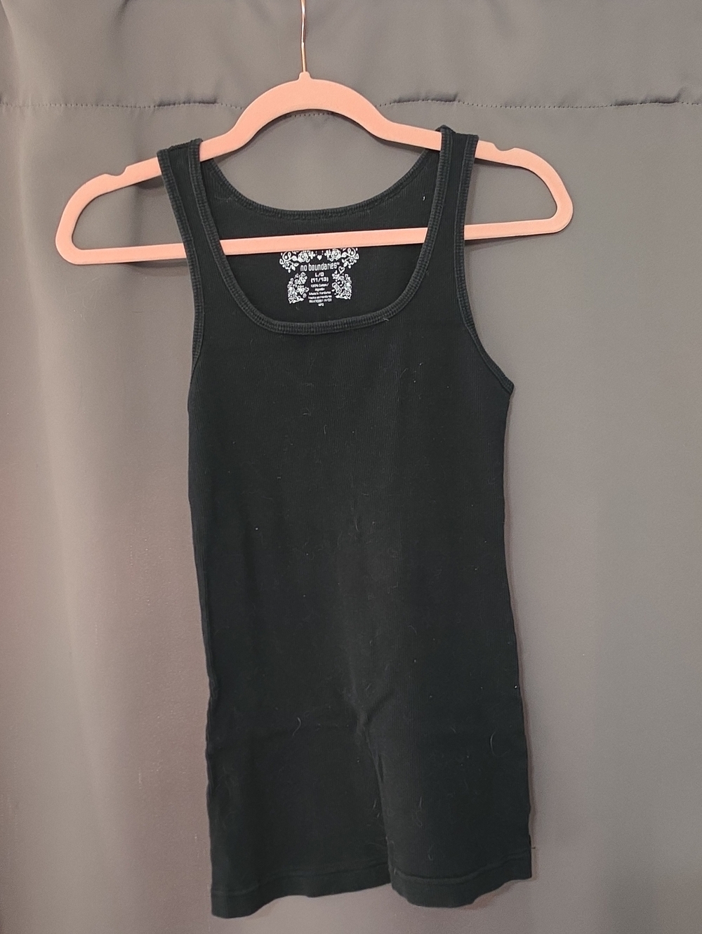 No Boundaries Black Ribbed Tank Dress Style